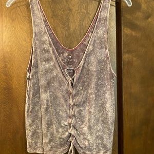women’s lace up tank